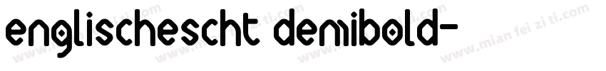 englischescht demibold字体转换